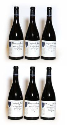 Lot 39 - Hospices de Beaune, Beaune-Greves, Pierre Floquet, 2007, six bottles (boxed)