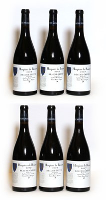 Lot 40 - Hospices de Beaune, Beaune-Greves, Pierre Floquet, 2007, six bottles (boxed)