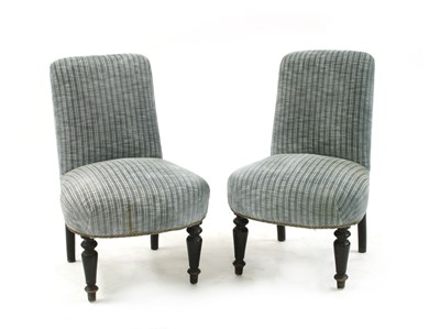 Lot 301 - A pair of Victorian nursing chairs