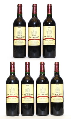 Lot 64 - Chateau Haut-Bergey, Pessac-Leognan, 2003, seven bottles