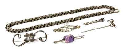Lot 14 - A Victorian silver collar