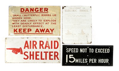 Lot 158 - WORLD WAR II MILITARY SIGNS