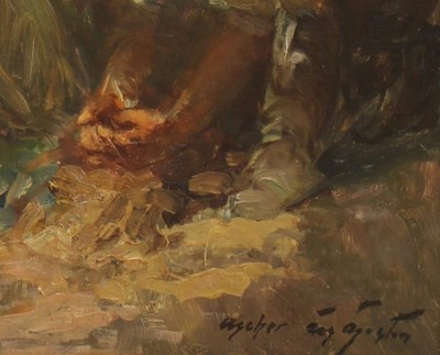 Lot 664 - Agoston Acs (Hungarian, 1881-1947)