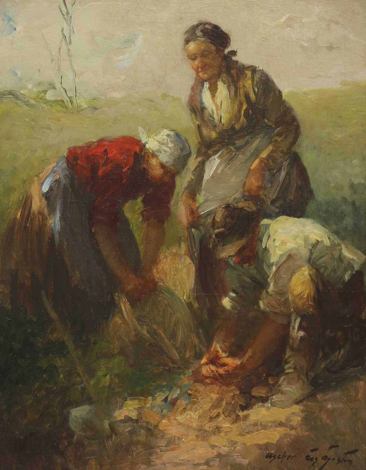 Lot 664 - Agoston Acs (Hungarian, 1881-1947)