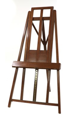 Lot 188 - A mahogany adjustable easel