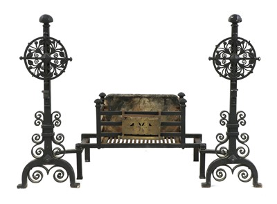 Lot 737 - A cast-iron fire basket