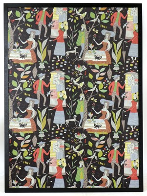 Lot 524 - A Nordiska Kompaniet fabric panel