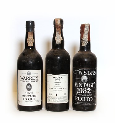 Lot 170 - Warres, Tercentenary Vintage Port, 1970, one bottle, plus two others