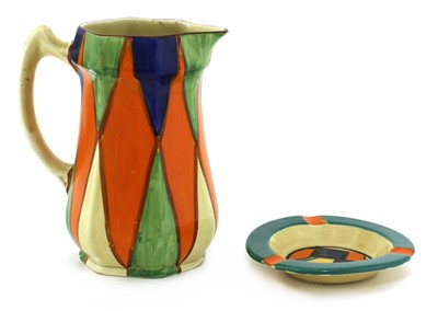 Lot 96 - A Clarice Cliff geometric water jug