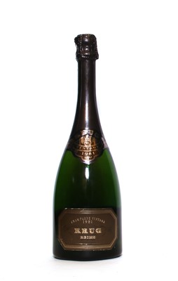 Lot 12 - Krug, Reims, 1981, one bottle