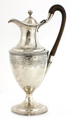 Lot 807 - A George III silver ewer