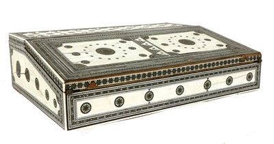 Lot 523 - AN ANGLO-INDIAN WRITING SLOPE