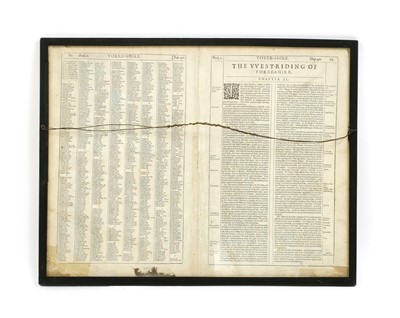 Lot 3 - Speed: Map of the West Riding of Yorkshire