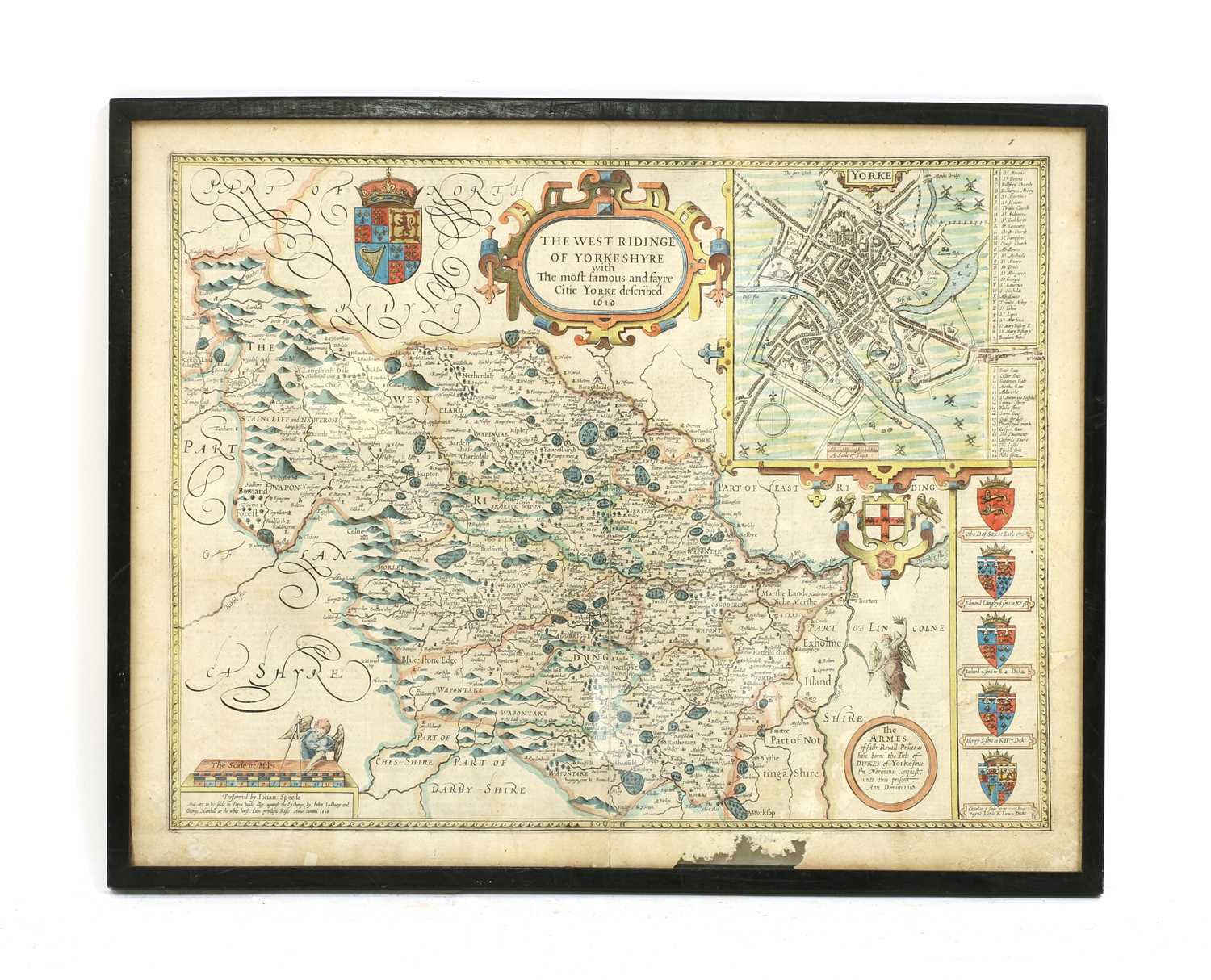 Lot 3 - Speed: Map of the West Riding of Yorkshire