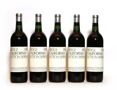 Lot 128 - Lytton Springs, Ridge, Dry Creek Valley, California, 1997, five bottles