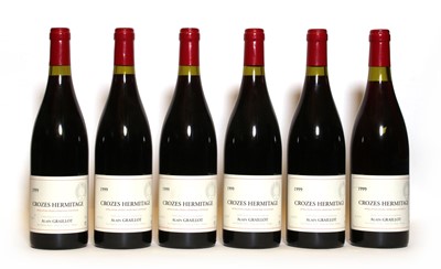 Lot 109 - Crozes Hermitage, Alain Graillot, 1996, six bottles