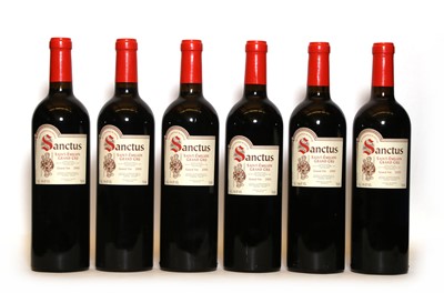 Lot 70 - Chateau Sanctus, Saint Emilion Grand Cru Classe, 2005, six bottles