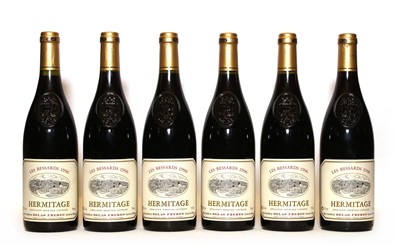Lot 110 - Hermitage, Les Bessards, Delas, 1996, six bottles (OWC)