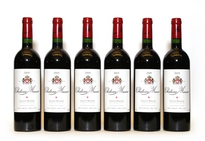 Lot 124 - Chateau Musar, Gaston Hochar, Bekaa Valley, 2005, six bottles