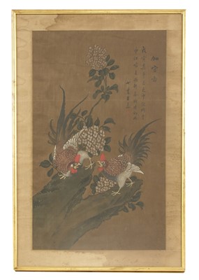 Lot 169 - A Chinese gouache painting