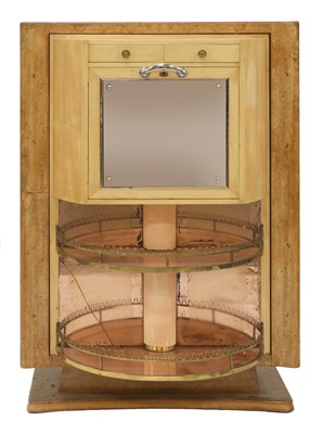 Lot 192 - An Art Deco maple cocktail cabinet