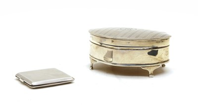 Lot 59 - A George V silver trinket box