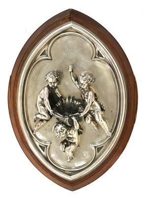 Lot 480 - A silvered bronze stoop