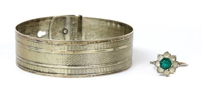 Lot 32 - A sterling silver bangle, by Charles Horner