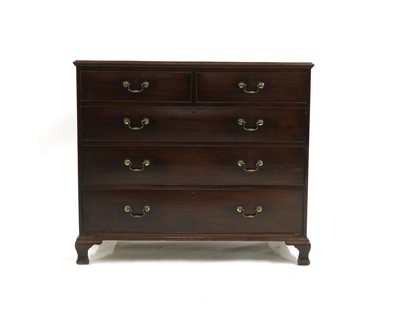 Lot 303 - A George III mahogany chest