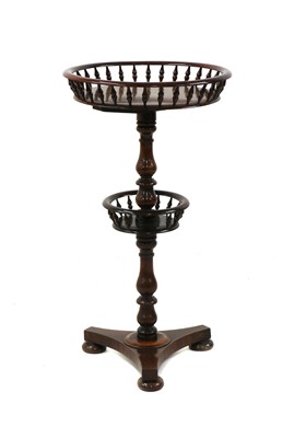 Lot 274 - A Victorian rosewood occasional table