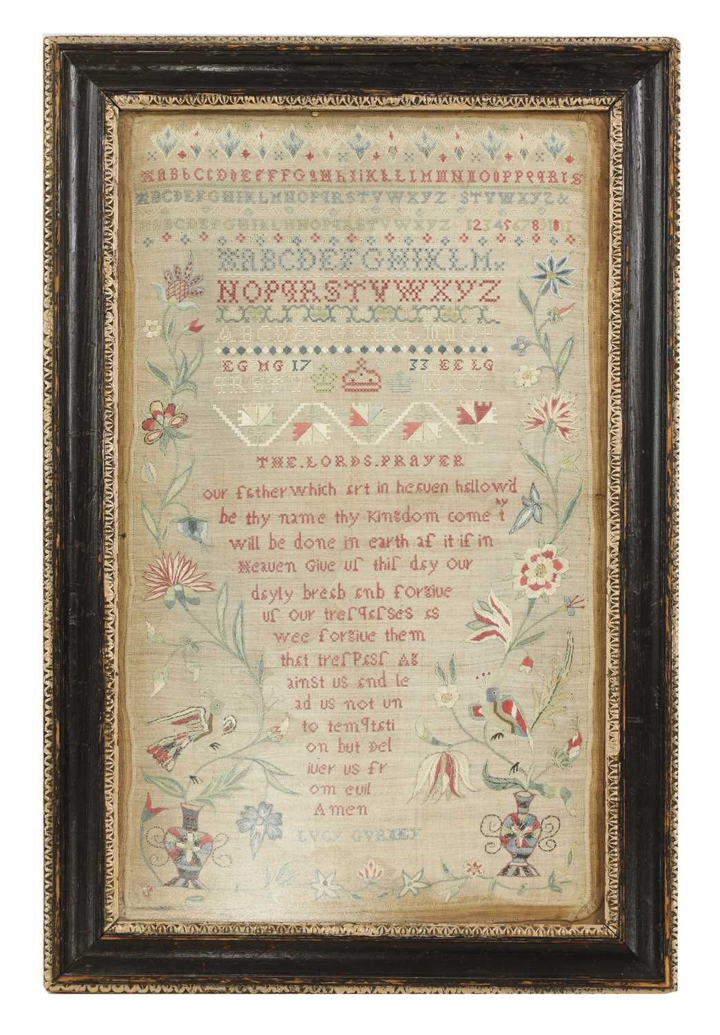 Lot 523 - A Norfolk sampler