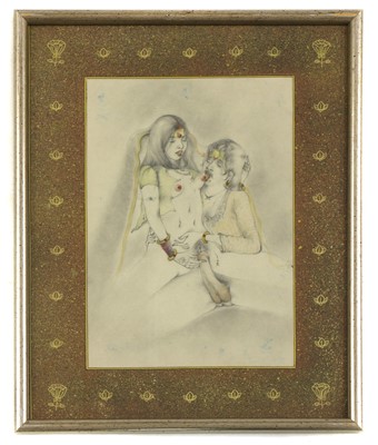 Lot 446 - INDIAN EROTIC GOUACHES