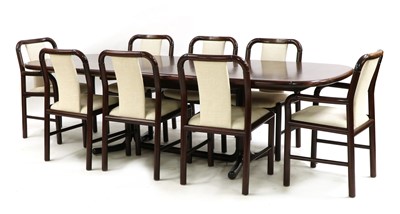 Lot 608 - A 'Wharfeside' rosewood dining suite