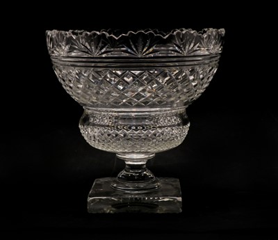 Lot 132 - A cut glass fruit bowl