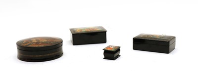 Lot 122 - A collection of Palakh Russian boxes