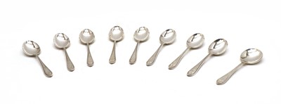 Lot 49 - A silver canteen of cutlery for eight settings