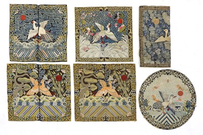 Lot 279 - A collection of Chinese rank badges