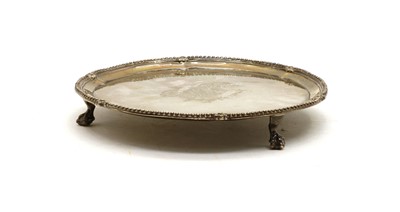 Lot 7 - A Georgian silver salver