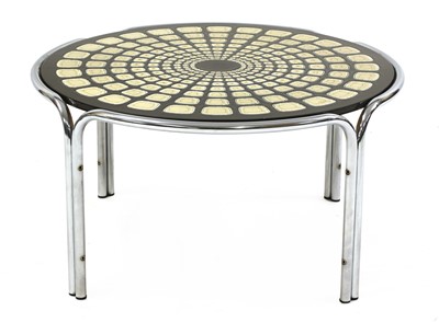 Lot 512 - A circular chrome table