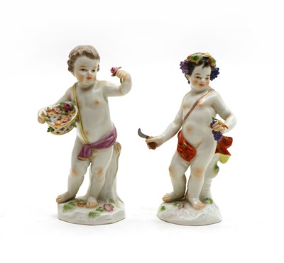Lot 99 - A Meissen figure of a putti