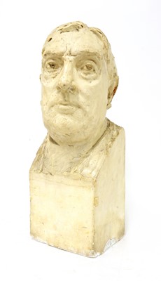 Lot 175 - A plaster bust of a man