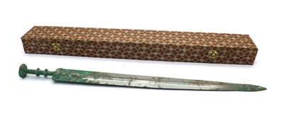 Lot 208 - A Chinese bronze sword
