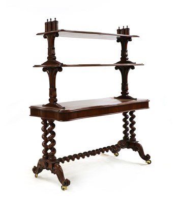 Lot 247 - A Victorian mahogany three tier buffet