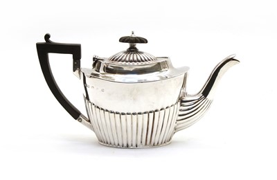 Lot 55 - A small Victorian silver teapot