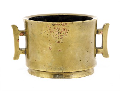 Lot 114 - A Chinese bronze censer