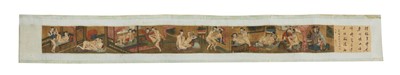 Lot 171 - A Chinese erotic hand scroll