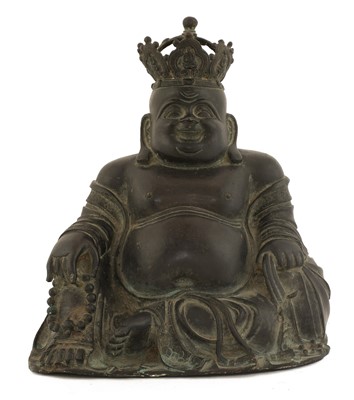 Lot 127 - A Chinese bronze figure