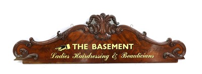Lot 324 - A Victorian flame mahogany sign