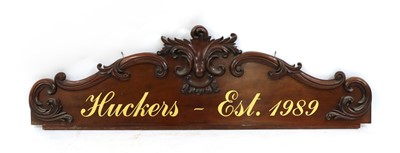 Lot 241 - A Victorian mahogany sign