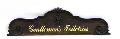 Lot 243 - A Victorian mahogany sign